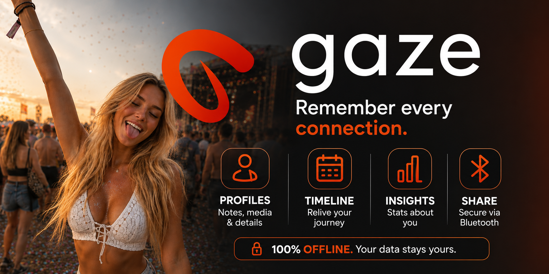 Gaze - Your private dating diary app